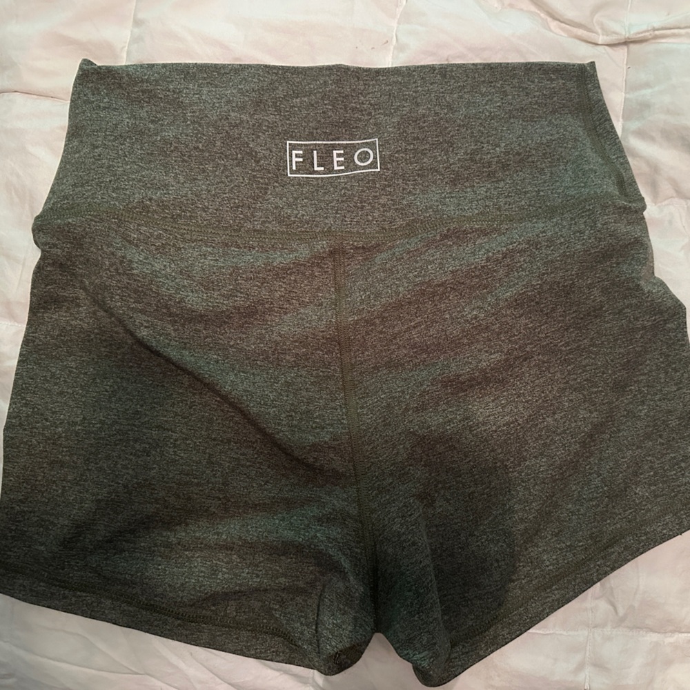 Fleo Heather Green Shorts